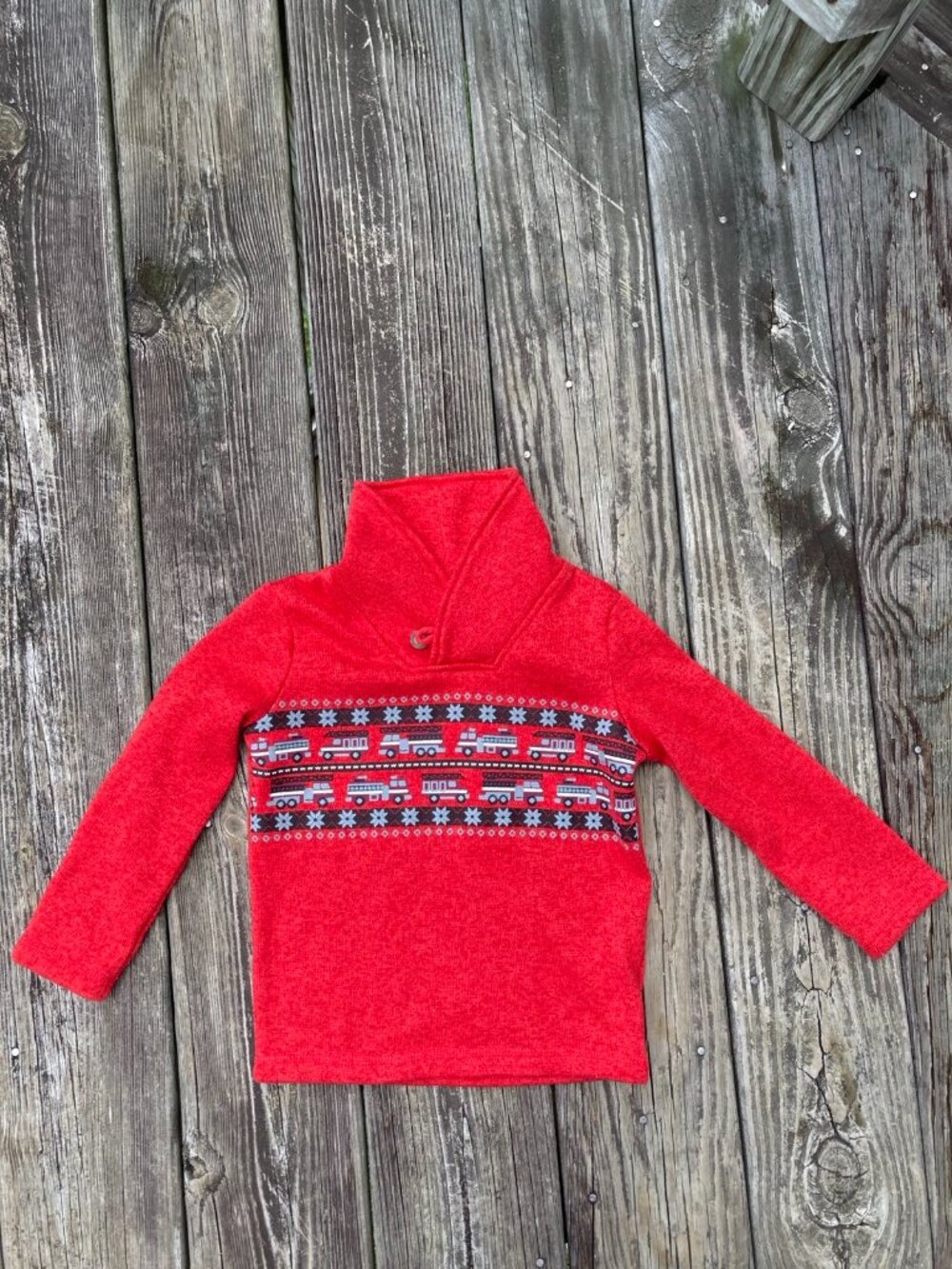 Jumping Beans Red Firetruck Pullover – 3T